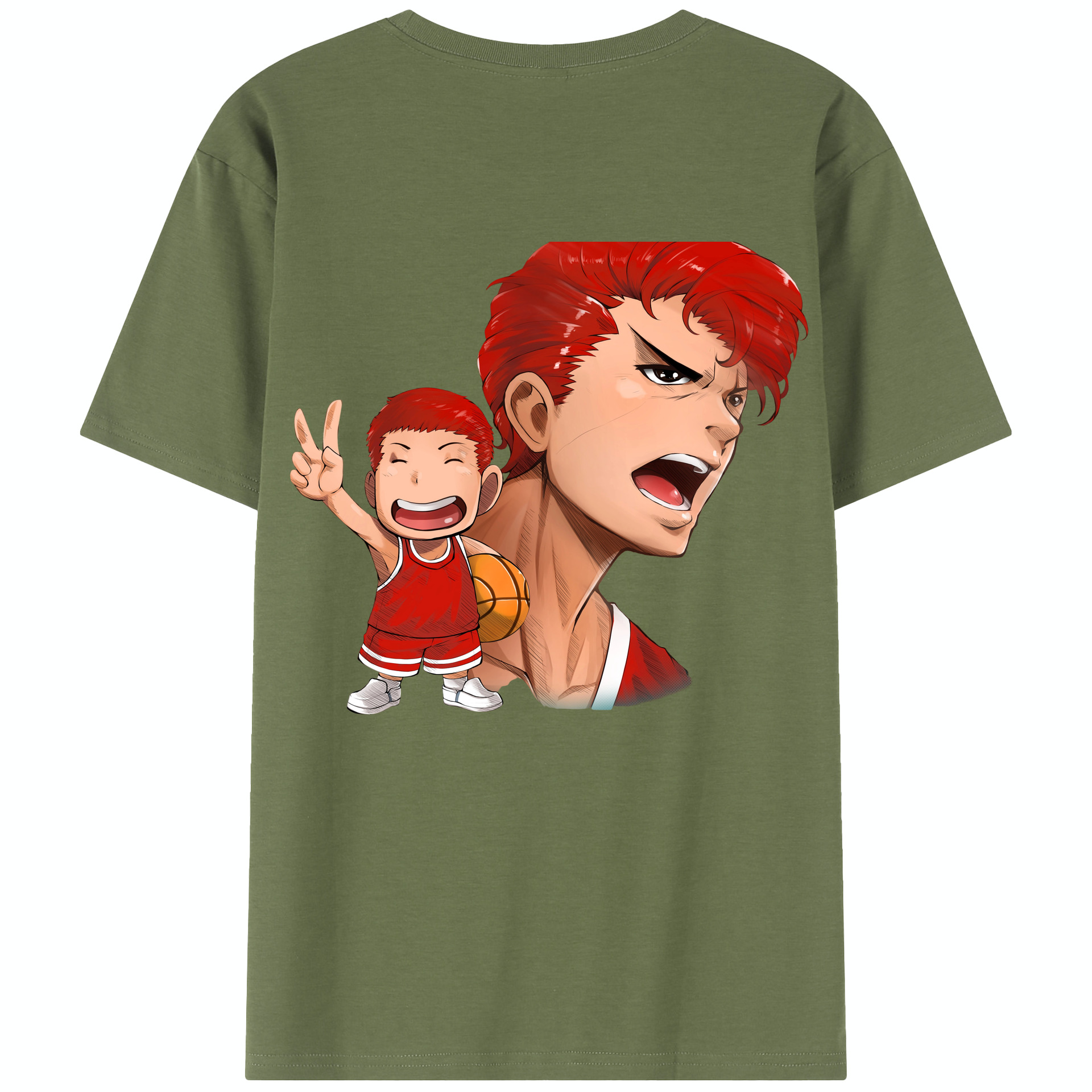 SLAM DUNK／スラムダンク 綿100％半袖Tシャツ（背面プリント）